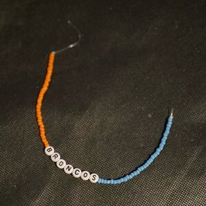 Broncos Beaded Phone Charm!